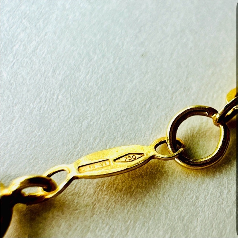 Vintage BALESTRA Solid 18k Italian Yellow Gold 20” Cable Chain Necklace, 4.9g - Picture 5 of 10